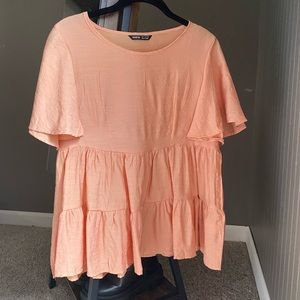 Orange Babydoll Shirt